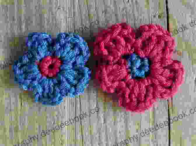 A Beginner Crocheting A Colorful Flower Crochet Flowers Patterns: Beautiful Flower Tutorials: How To Crochet Flowers For Beginners