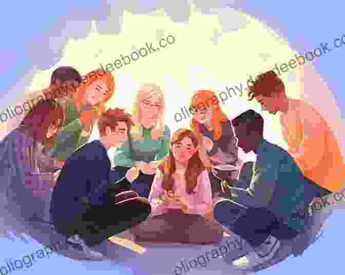 A Group Of People Sitting In A Circle, Engaged In A Lively Book Club Discussion. The Best Of Us: A Novel