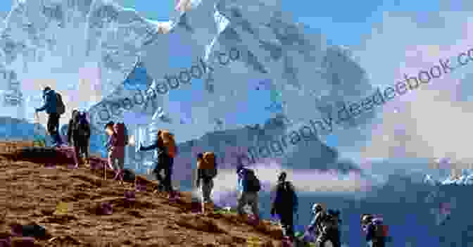 A Group Of Trekkers Hiking In The Himalayas India The Home Of Real Adventure 1