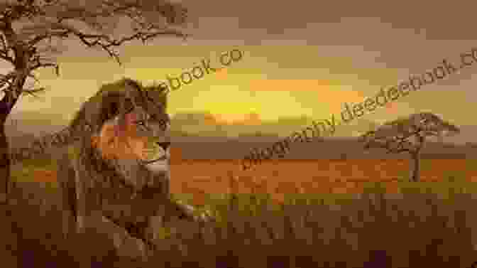 A Majestic Wildlife Painting Of A Lion In The African Savannah Amazing Animal Art (Wild Art Projects)