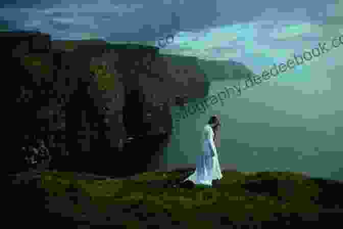 A Young Woman In A Flowing Gown Stands On A Cliff Overlooking The Scottish Highlands The Daughter Of The Chieftain : The Story Of An Indian Girl