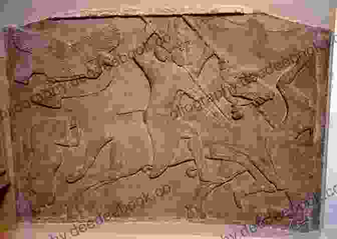 An Assyrian Relief Depicting A Battle Scene, Showcasing The Military Prowess Of The Assyrian Empire. Collection Of Ancient Near East Volume 1