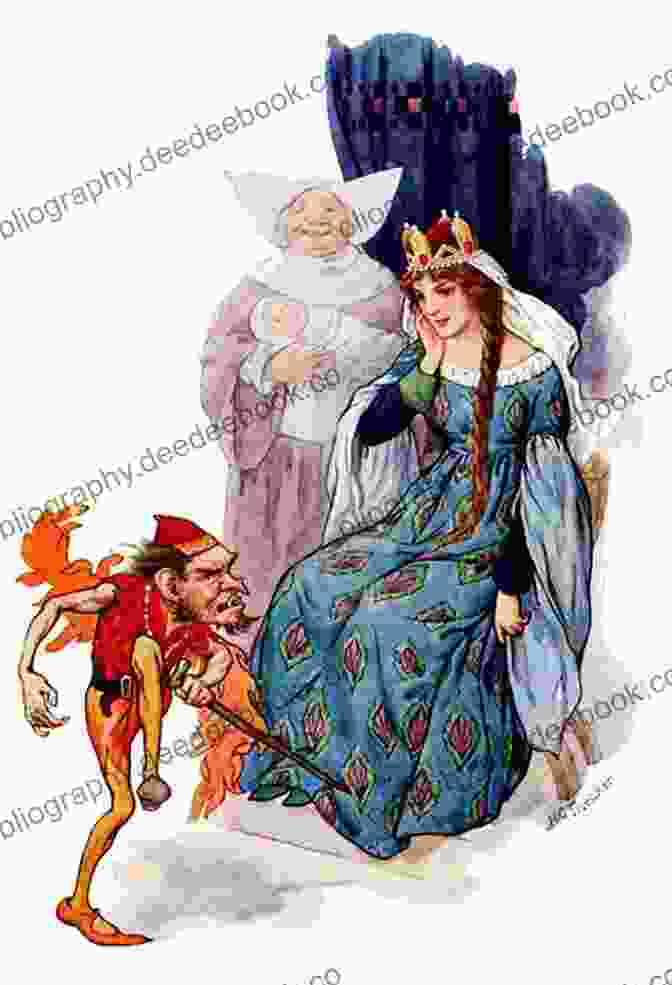 An Image Depicting Cinderella And Rumpelstiltskin, Two Iconic Characters From Grimms' Fairy Tales. Grimms Fairy Tales (Macmillan Collector S Library 64)