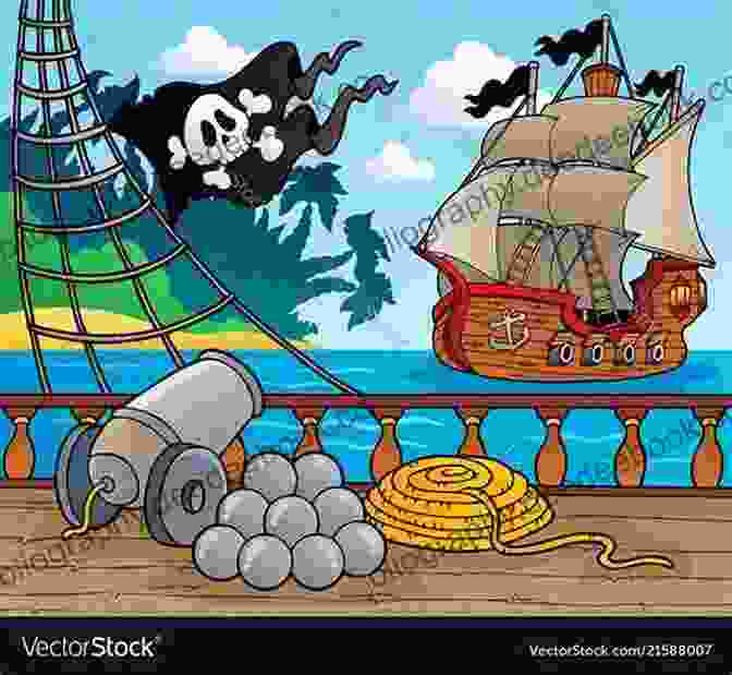 Illustration From The Book 'Are You The Pirate Captain?' Showing The Children On Deck With The Pirate Captain And Blue Bear Are You The Pirate Captain?