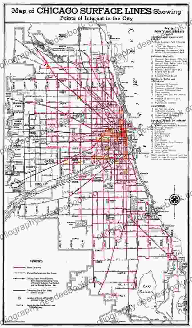 Map Of Chicago Street Car Lines In 1916 West Side CHICAGO STREET CAR LINES: 1916 WITH MAPS