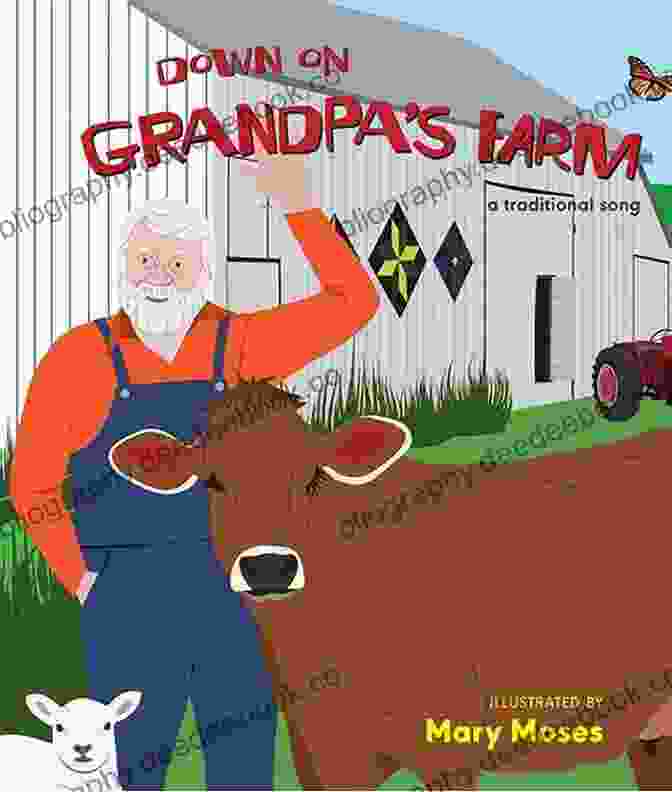 Off To Grandpa's Farm Book Cover Featuring A Grandfather And Granddaughter Sharing A Warm Embrace Amidst A Lush Farm Setting. Off To Grandpa S Farm (On The Farm By Rohler 1)